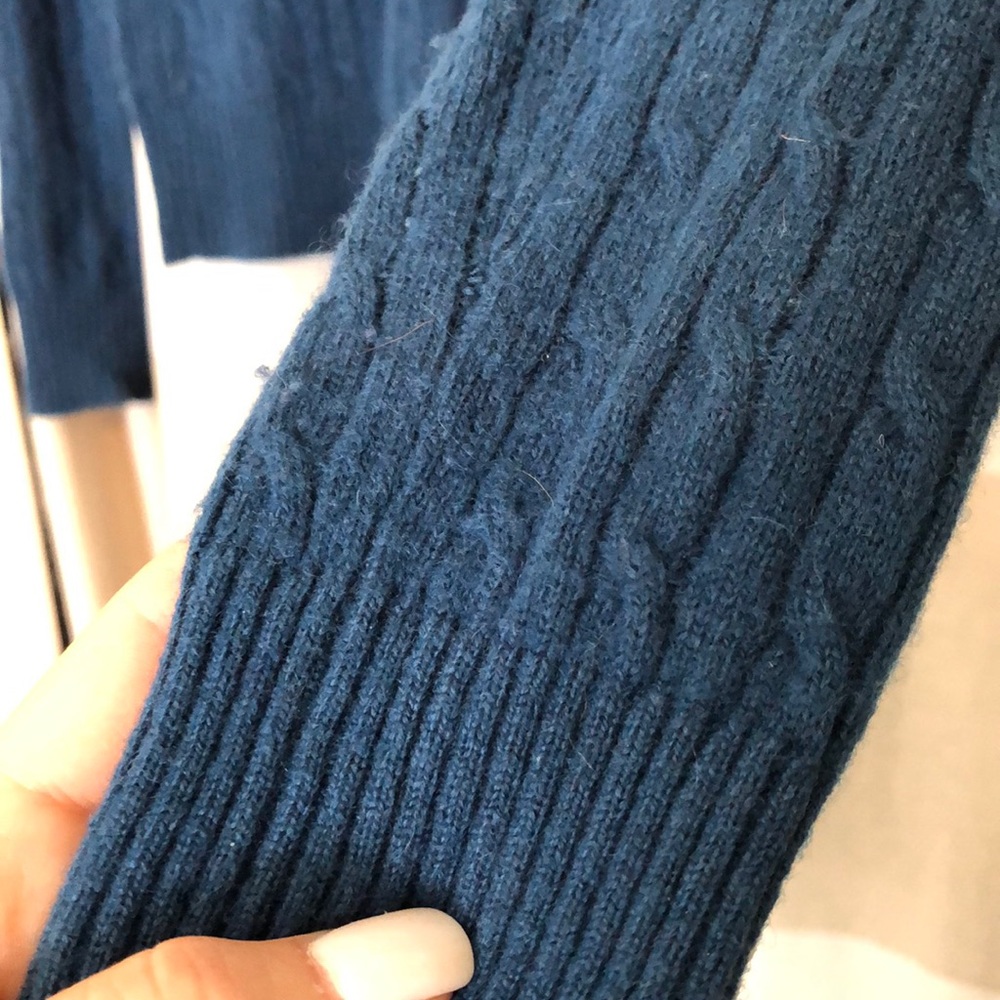 Blue 100% cashmere sweater - Picture 2 of 5
